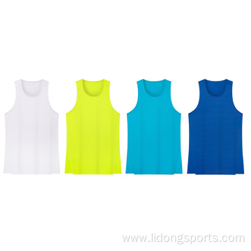 2021 Men Fitness sleeveless shirt Male mesh breathable